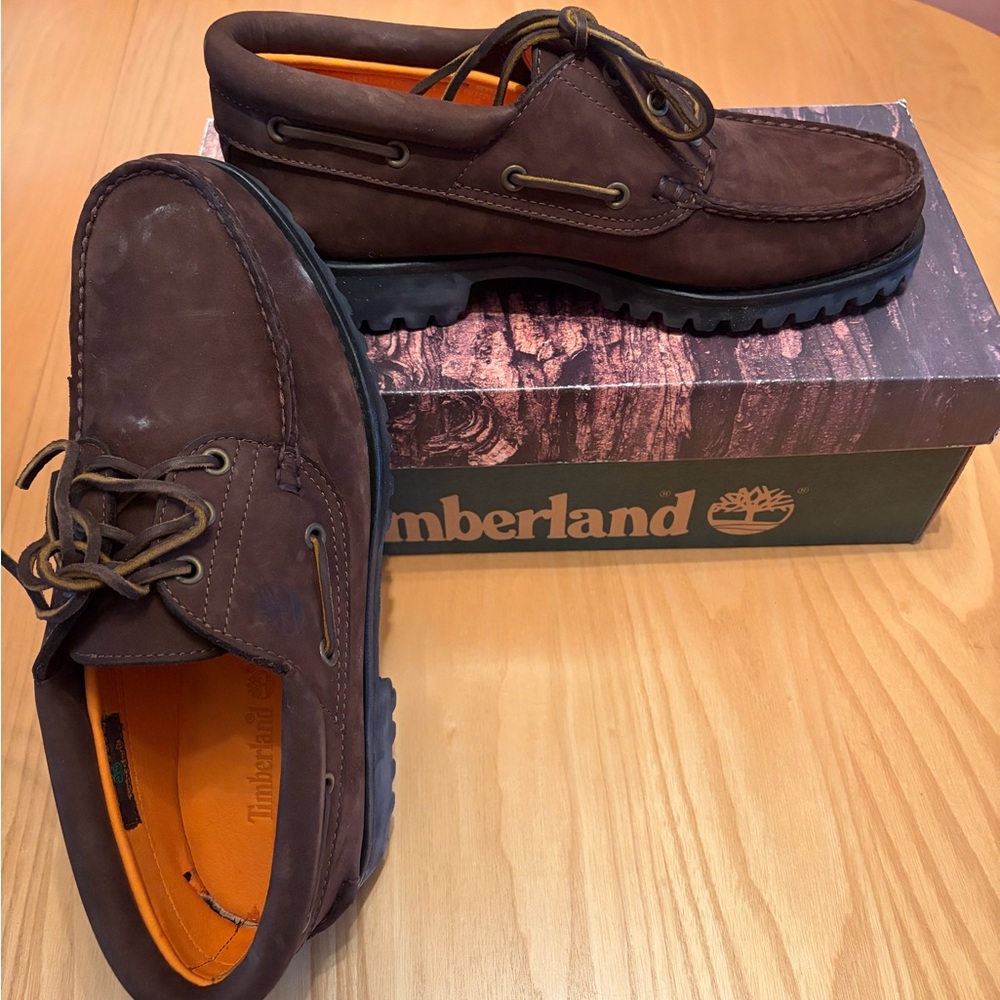 Timberland Men's Dark Brown Boat Shoes